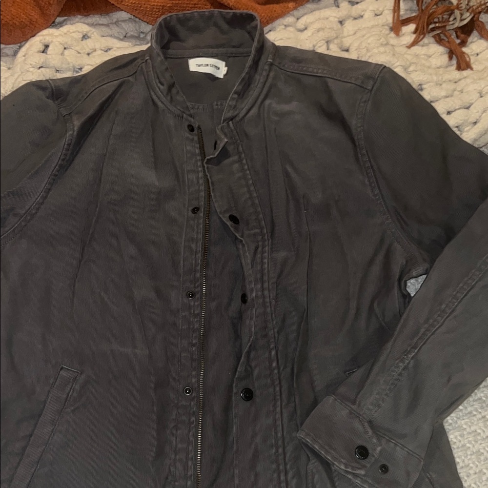 Taylor Stitch Washed charcoal grey Utility Shirt Jacket